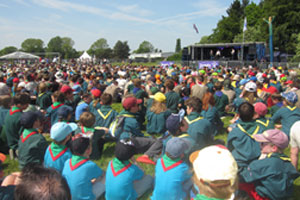 Welford Scouts at an open air event